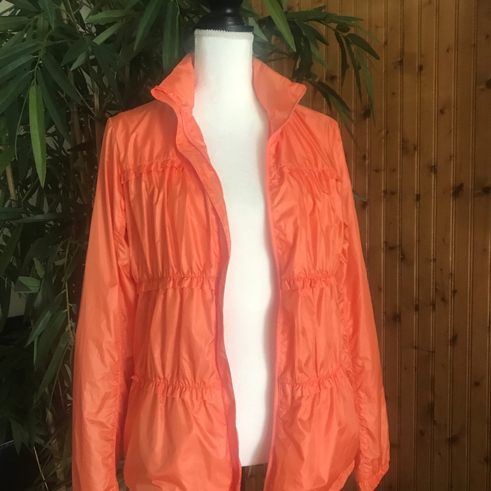 Prana Orange Full Zip Jacket Medium - image 6